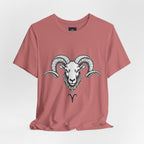 Aries Horoscope Tee - Unisex Black and White Minimal Design