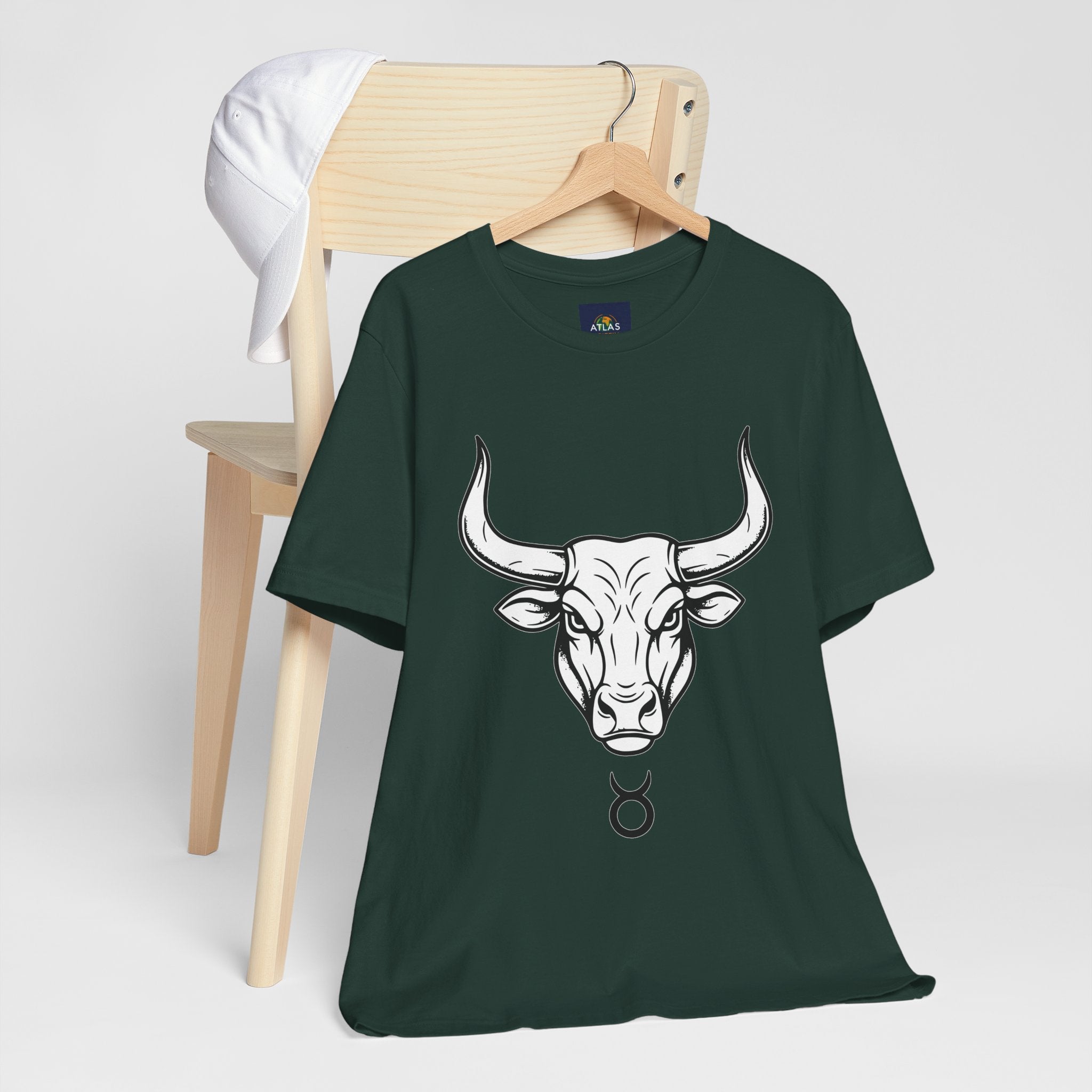 Taurus Zodiac T-Shirt - Minimalist Black and White Unisex T-Shirt