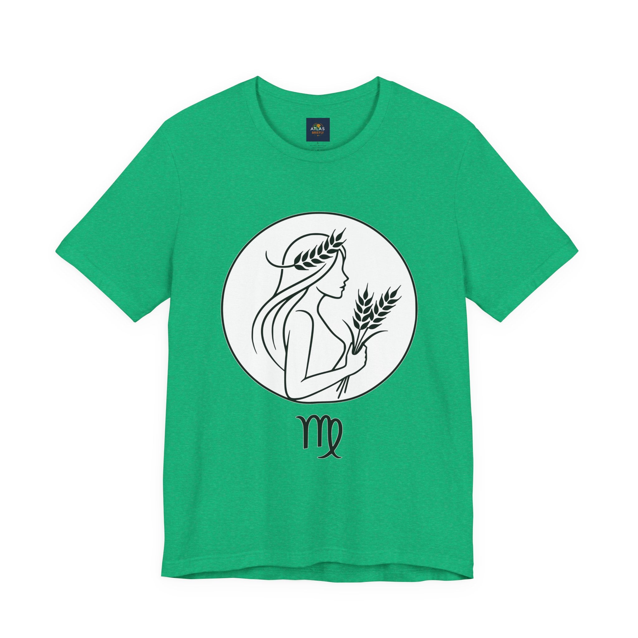 Virgo Zodiac Tee - Minimalist Black and White Unisex T-Shirt