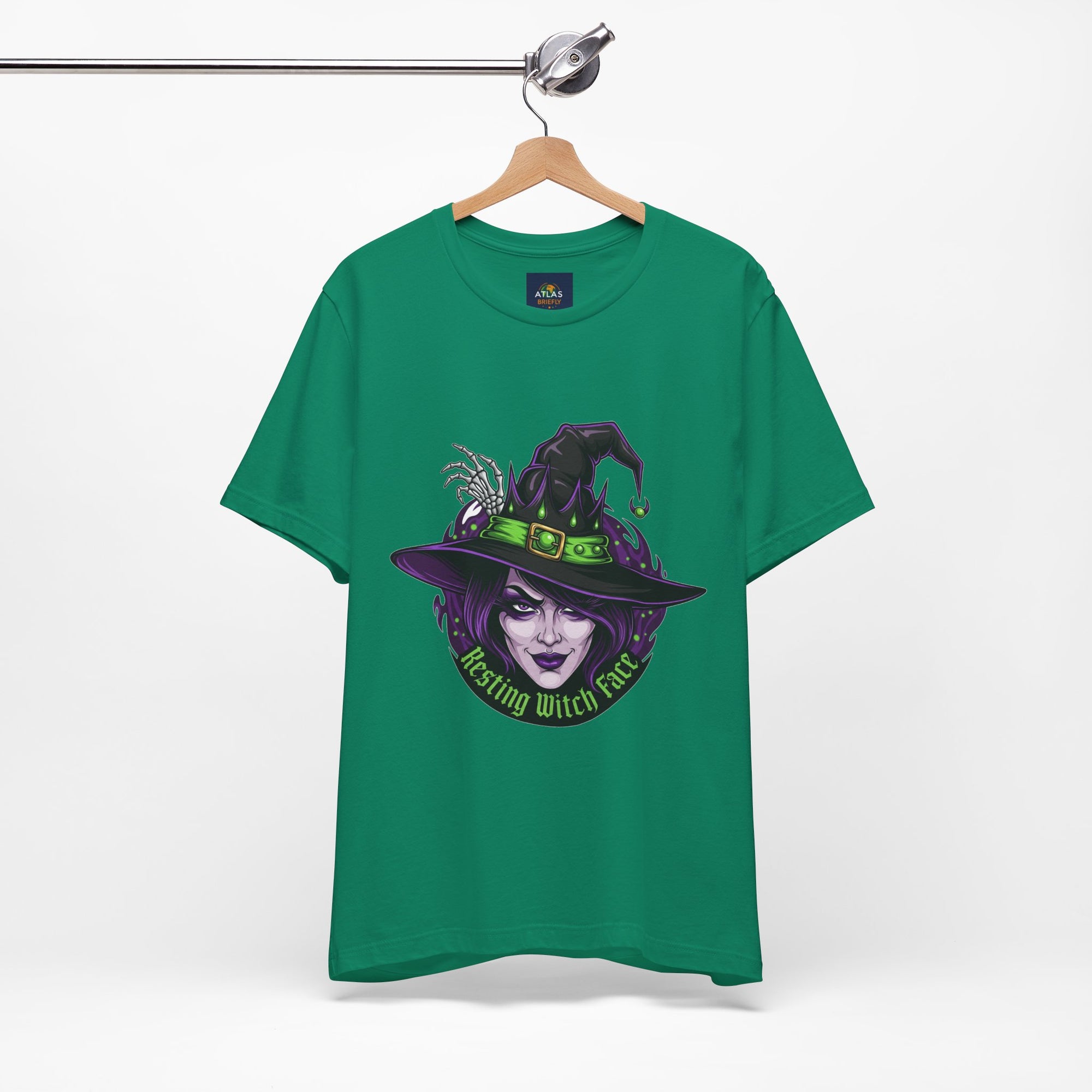 Resting Witch Face Halloween T-Shirt - Funny Witch Tee for Women & Men | Halloween Graphic Shirt - Atlas Briefly