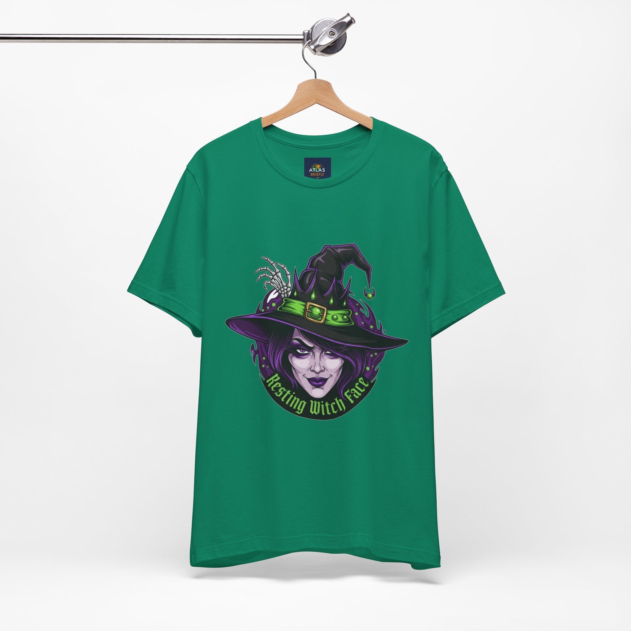 Resting Witch Face Halloween T-Shirt - Funny Witch Tee for Women & Men | Halloween Graphic Shirt - Atlas Briefly