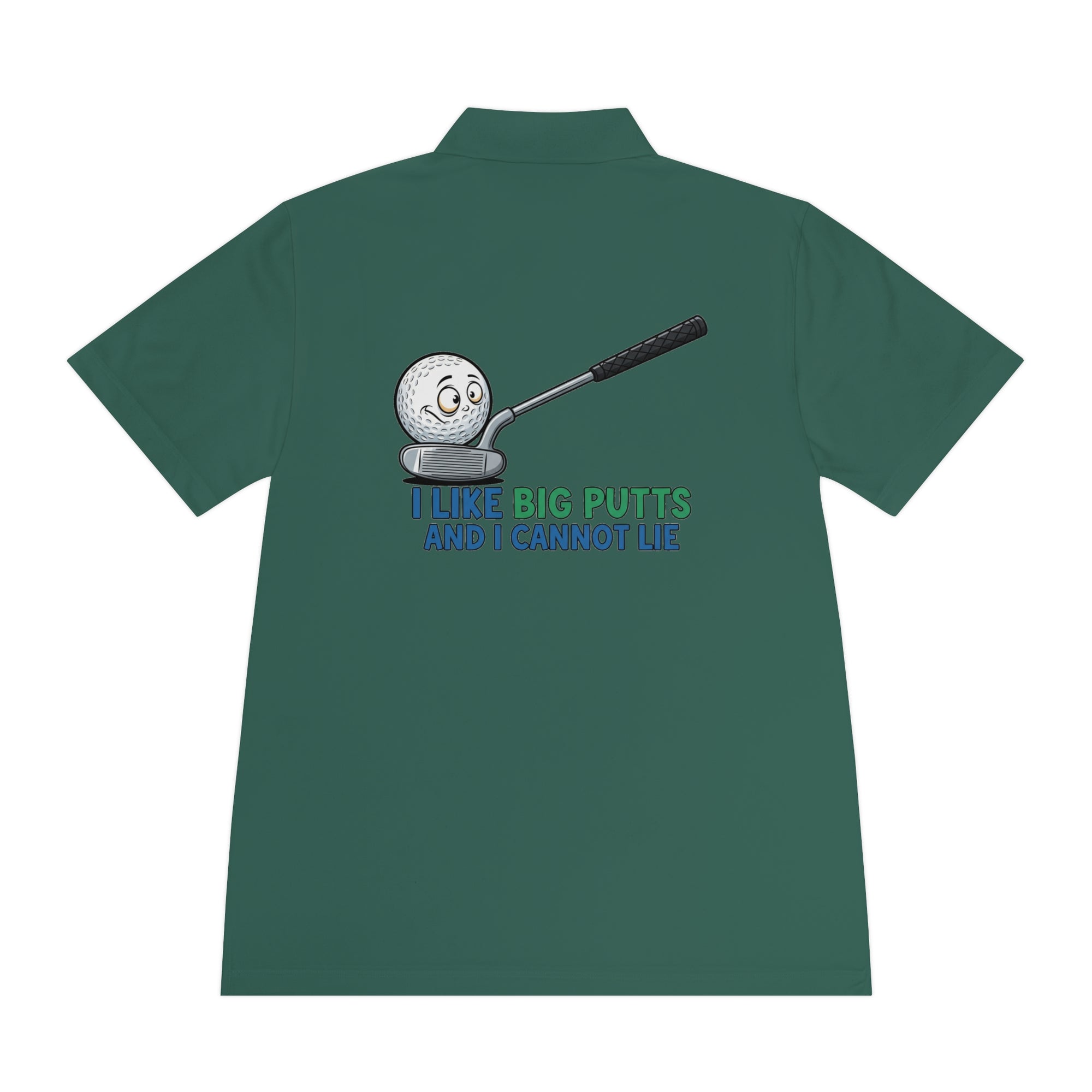 I Like Big Putts Golf Polo Shirt - Funny Golf Gift | Hilarious Golfer Apparel - Atlas Briefly