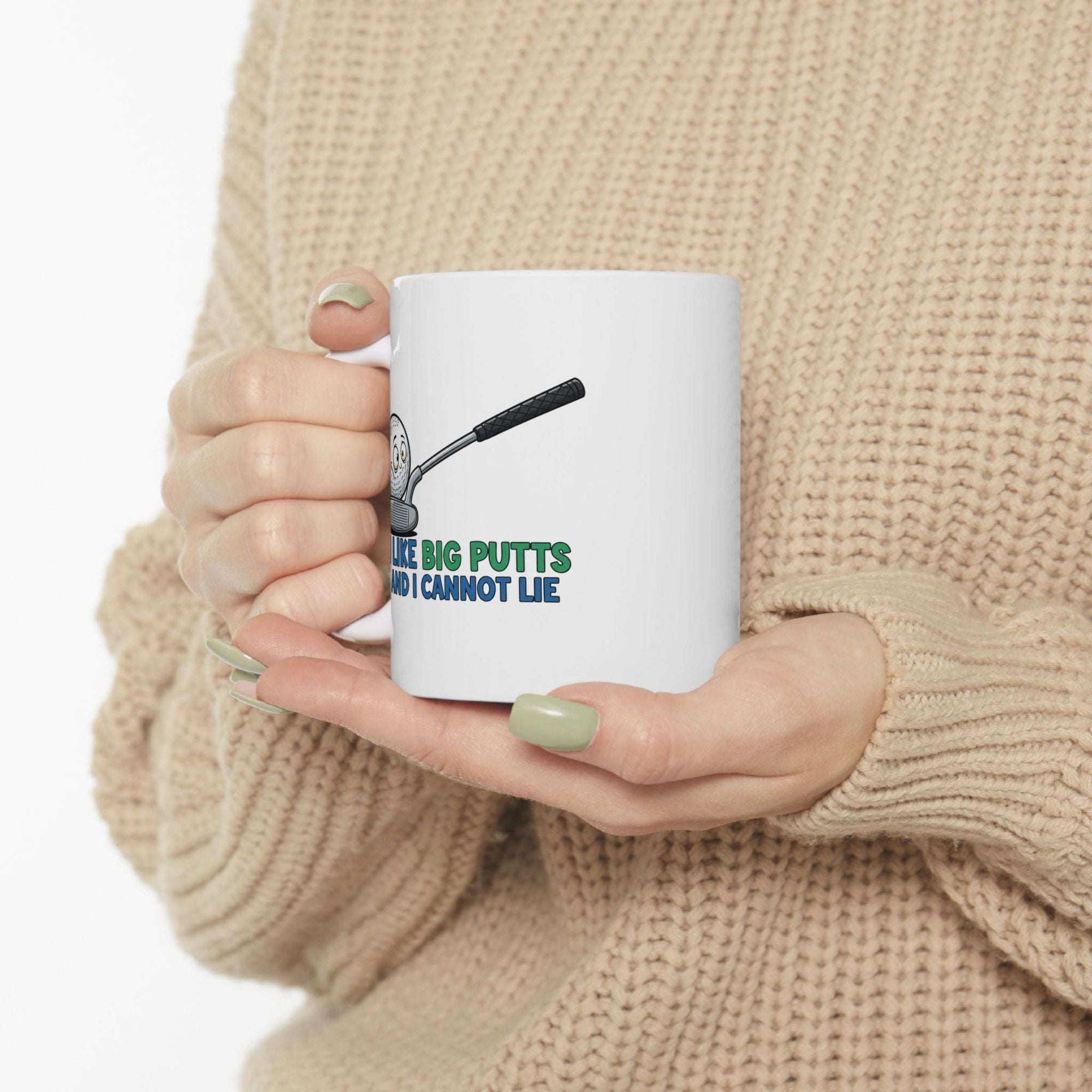 I Like Big Putts Golf Mug - Funny Golf Gift for Him | Hilarious Golfer Coffee Cup US Version - Atlas Briefly