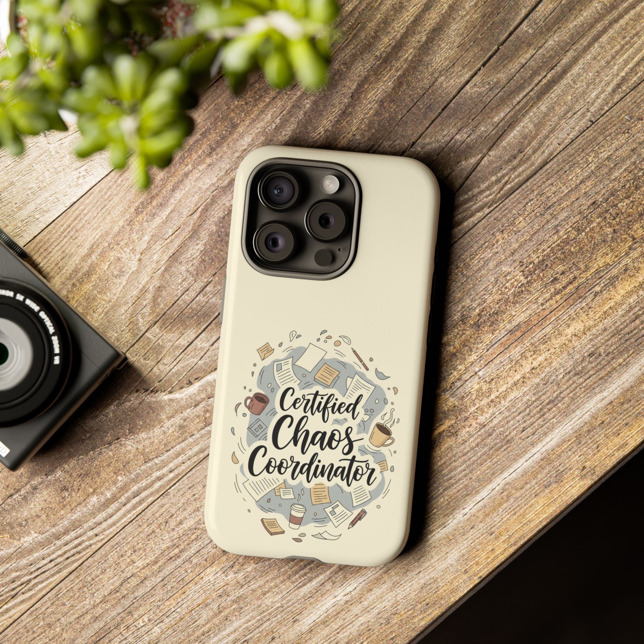 Certified Chaos Coordinator Phone Case - Funny Mom Teacher Mobile Cover | Organized Chaos Gift - Atlas Briefly