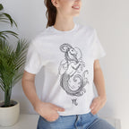 Capricorn Zodiac Tee - Unisex Minimalist Horoscope Shirt in Black and White