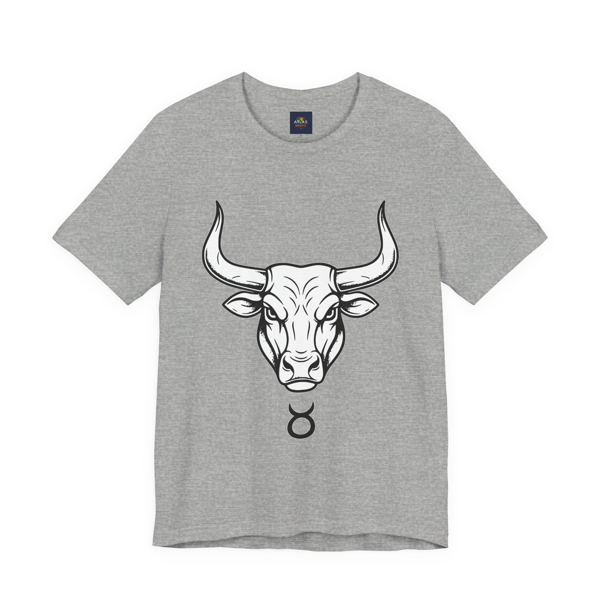 Taurus Zodiac T-Shirt - Minimalist Black and White Unisex T-Shirt