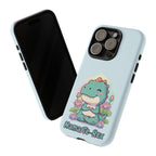 NamasTe-Rex Meditating Dinosaur Phone Case - Funny Yoga T-Rex Mobile Cover | Zen Tech Gift - Atlas Briefly