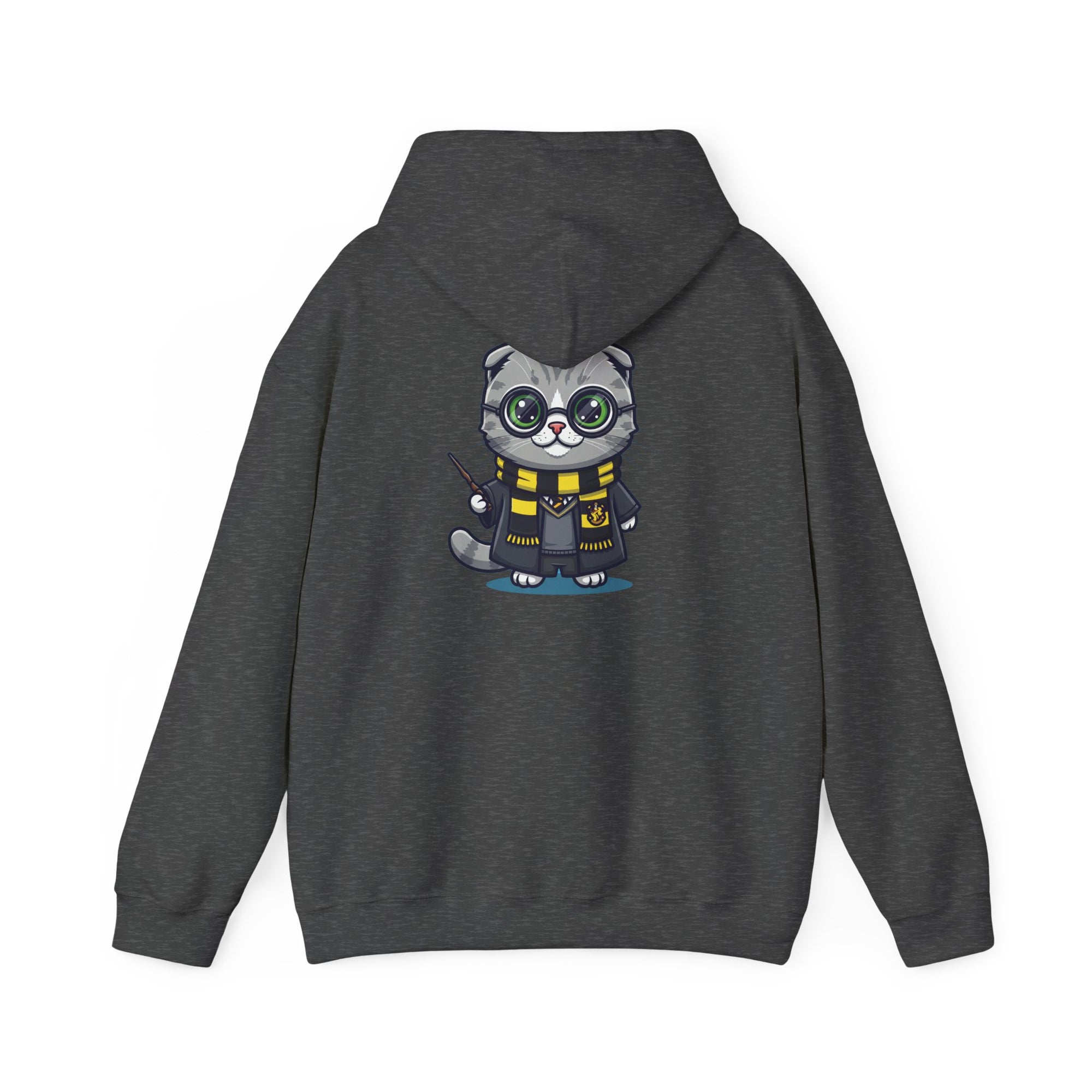 Hufflepurr Harry Potter Hoodie - Funny Wizarding World Sweatshirt | Cute Potter Cat Gift - Atlas Briefly
