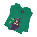 Sexy Witch Halloween T-Shirt - Flirty Witch Costume Tee | Trick or Treat Halloween Shirt - Atlas Briefly