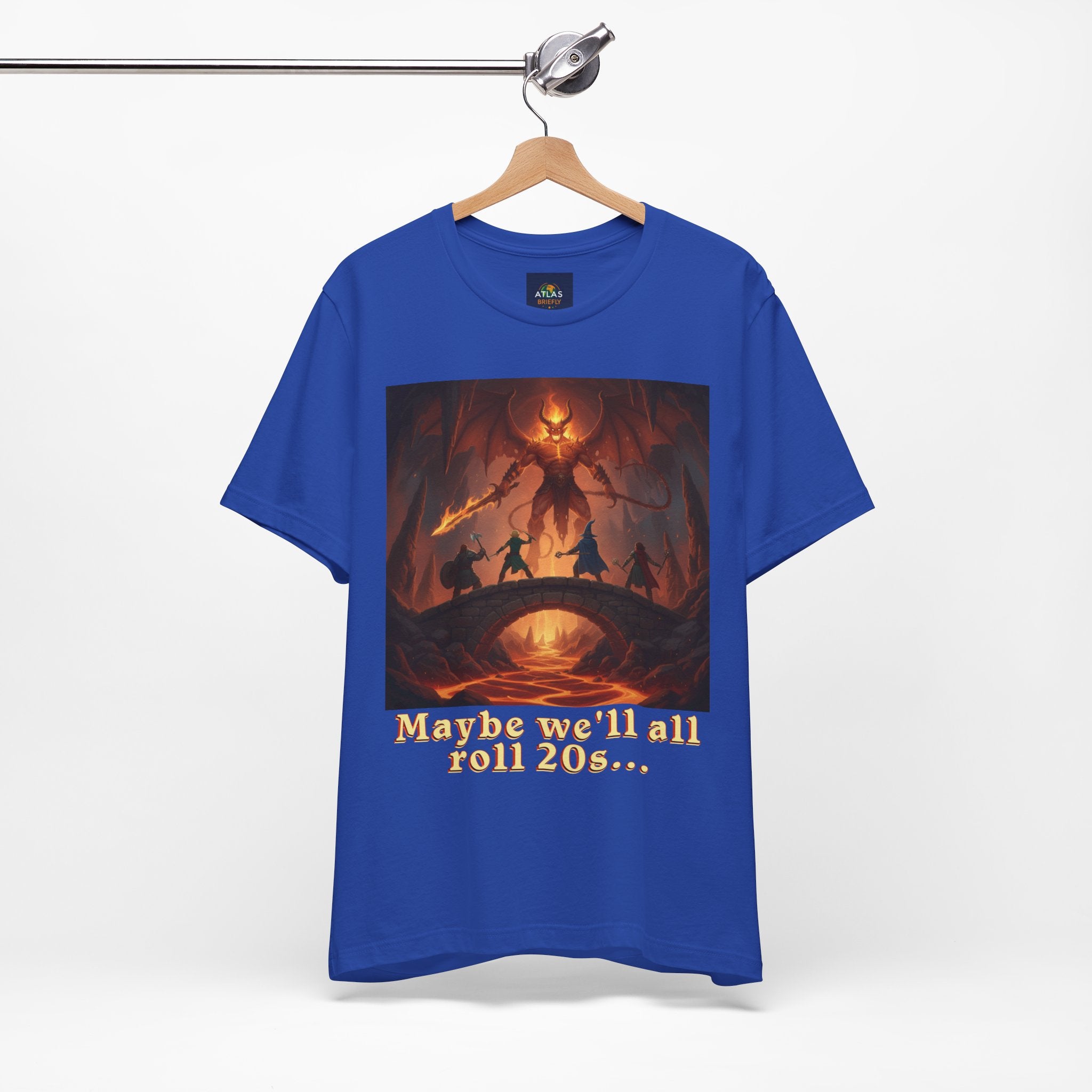 D&D Fantasy T-Shirt - Roll a Natural 20 Dungeon Master RPG Unisex Tee