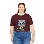Hufflepurr Harry Potter T-Shirt - Funny Wizarding World Tee | Cute Potter Cat Gift - Atlas Briefly