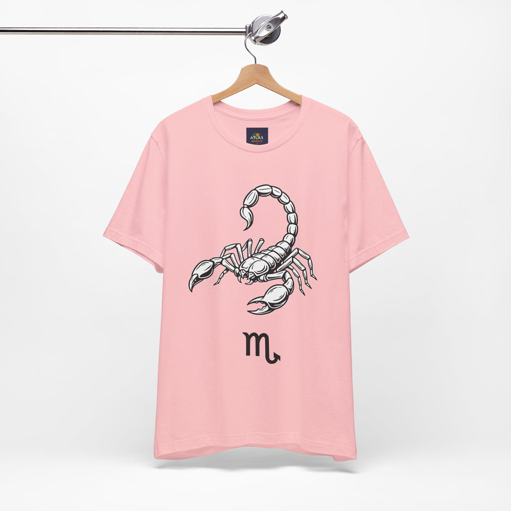 Scorpio Zodiac Tee - Unisex Minimalist Black and White Design