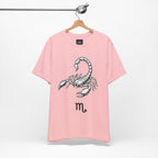 Scorpio Zodiac Tee - Unisex Minimalist Black and White Design