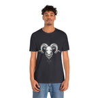 Aries Horoscope Tee - Unisex Black and White Minimal Design