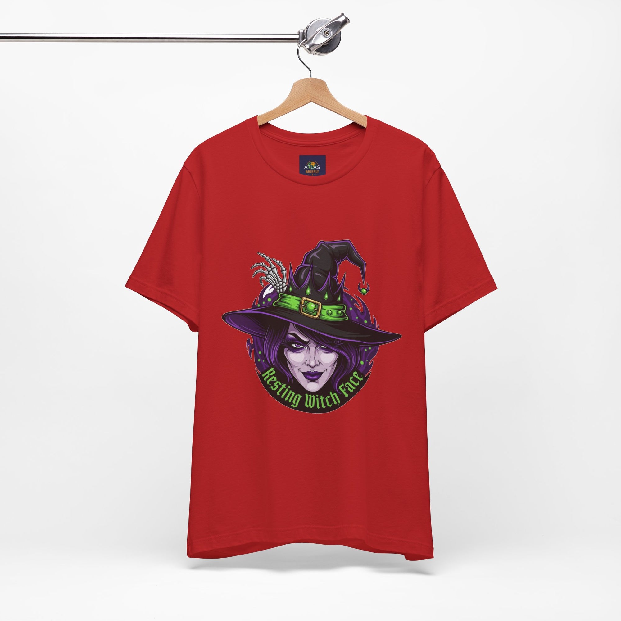 Resting Witch Face Halloween T-Shirt - Funny Witch Tee for Women & Men | Halloween Graphic Shirt - Atlas Briefly
