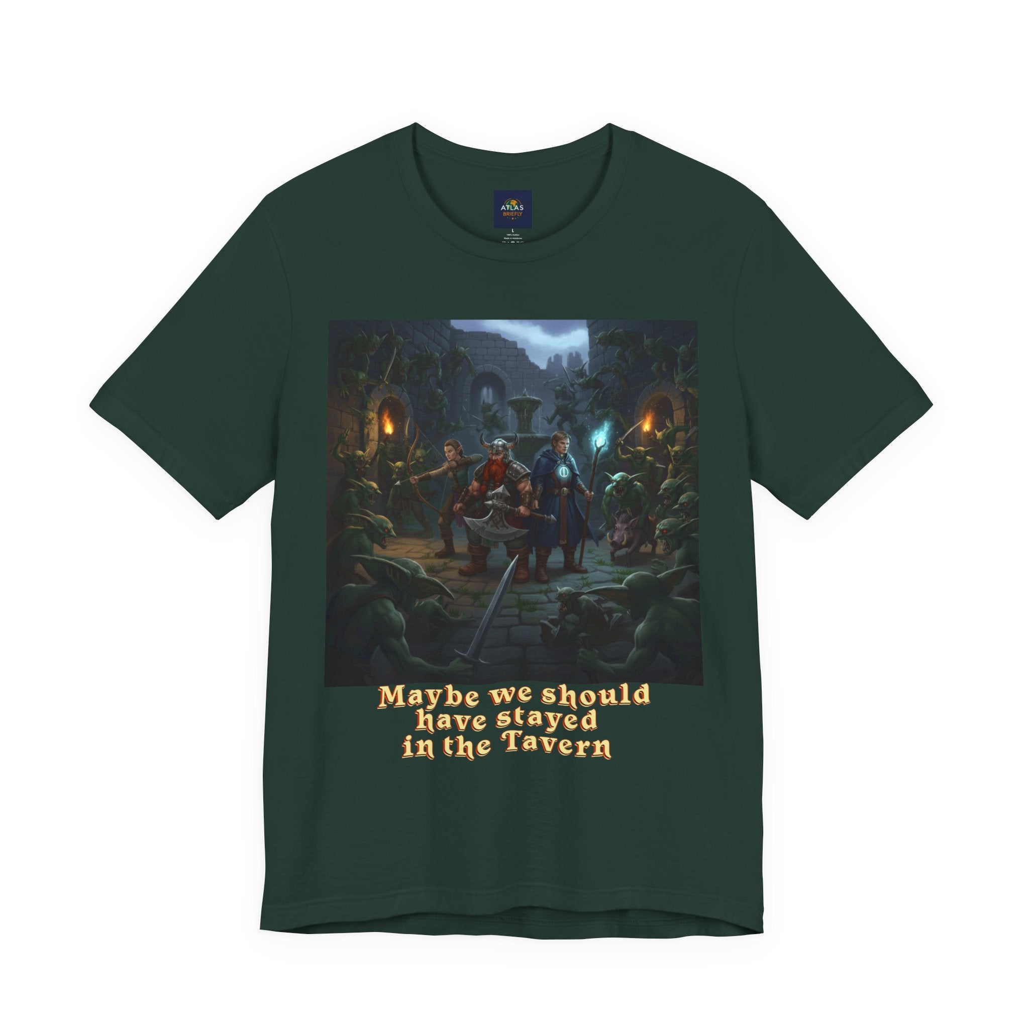 Goblin Ambush T-Shirt - Unleash Your Inner Fantasy Adventure - Atlas Briefly