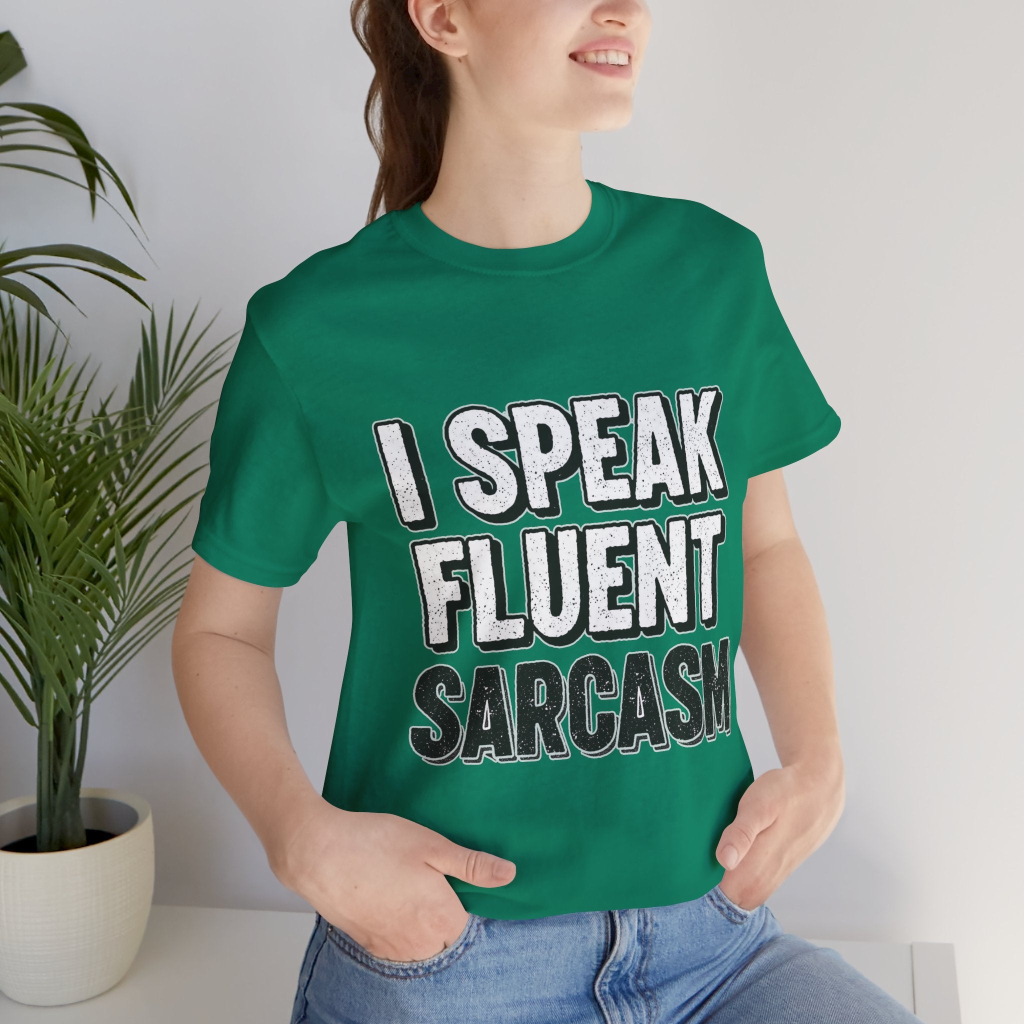 “I Speak Fluent Sarcasm” Funny Graphic Tee - Atlas Briefly