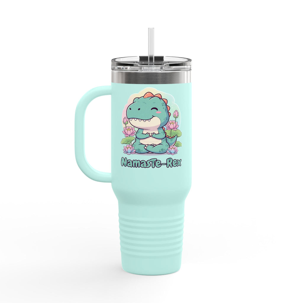 NamasTe-Rex Meditating Dinosaur Insulated Travel Mug | 40oz - Atlas Briefly