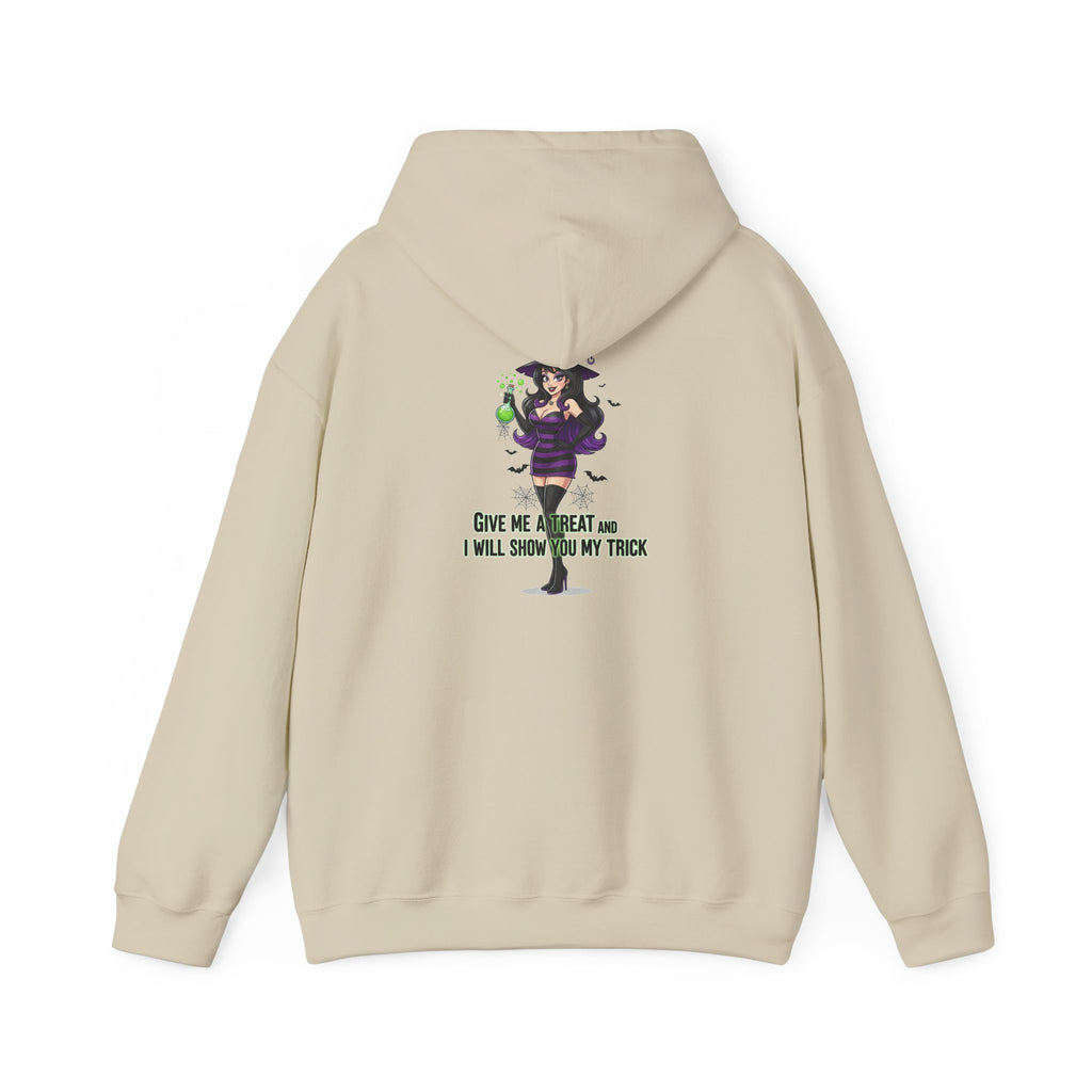 Sexy Witch Halloween Hoodie - Flirty Witch Costume Sweatshirt | Trick or Treat Halloween Apparel - Atlas Briefly