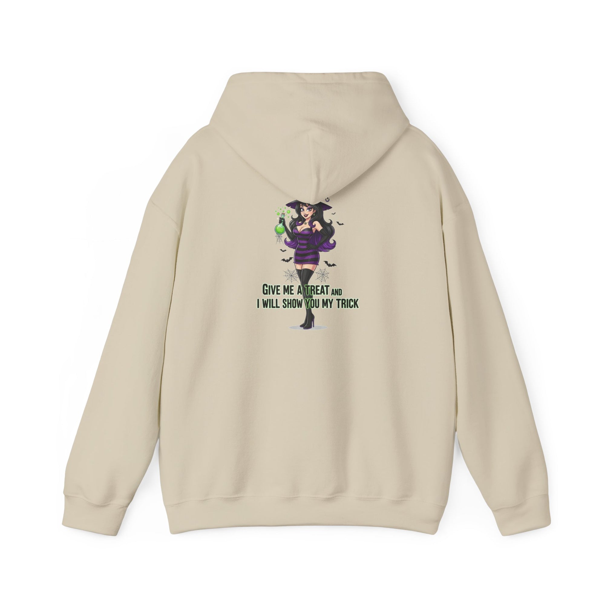 Sexy Witch Halloween Hoodie - Flirty Witch Costume Sweatshirt | Trick or Treat Halloween Apparel - Atlas Briefly