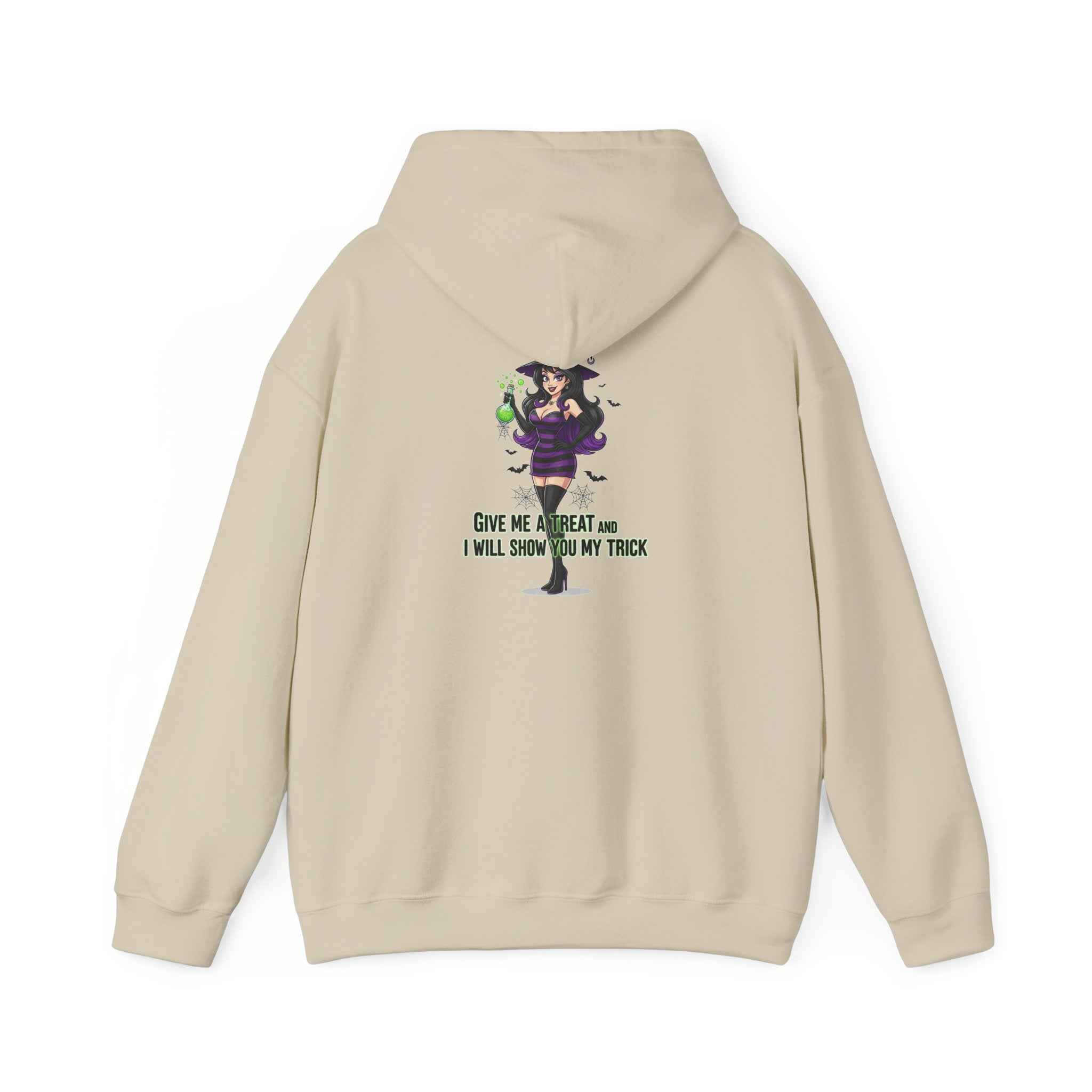 Sexy Witch Hoodie - Flirty Witch Costume Sweatshirt for Halloween Trick or Treat - Atlas Briefly