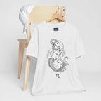 Capricorn Zodiac Tee - Unisex Minimalist Horoscope Shirt in Black and White