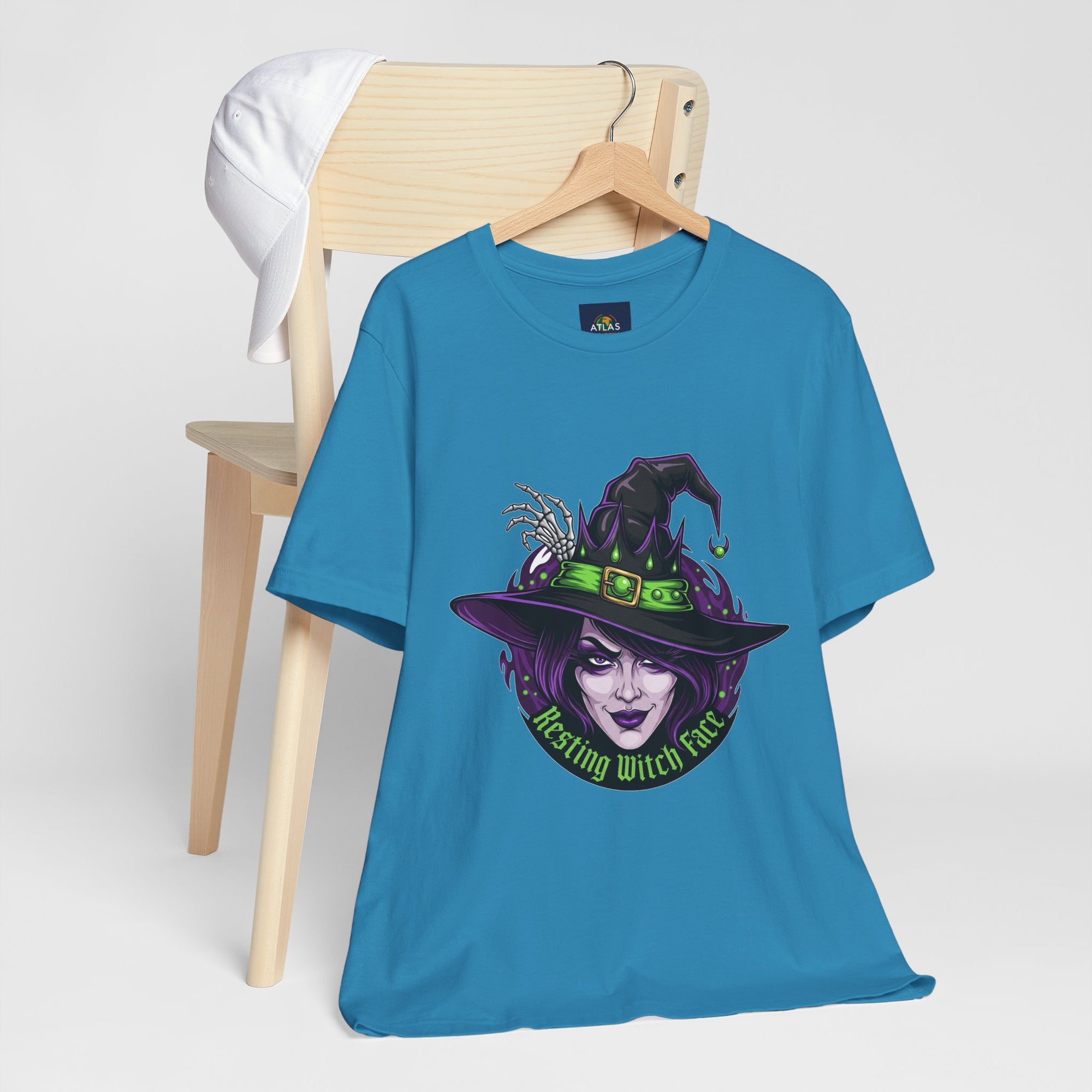 Resting Witch Face Halloween T-Shirt - Funny Witch Tee for Women & Men | Halloween Graphic Shirt - Atlas Briefly