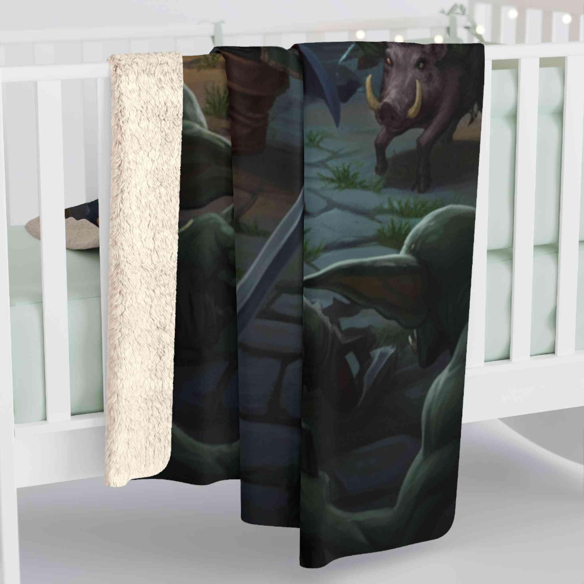 Surrounded in the Dungeon Sherpa Fleece Blanket for Ultimate Comfort