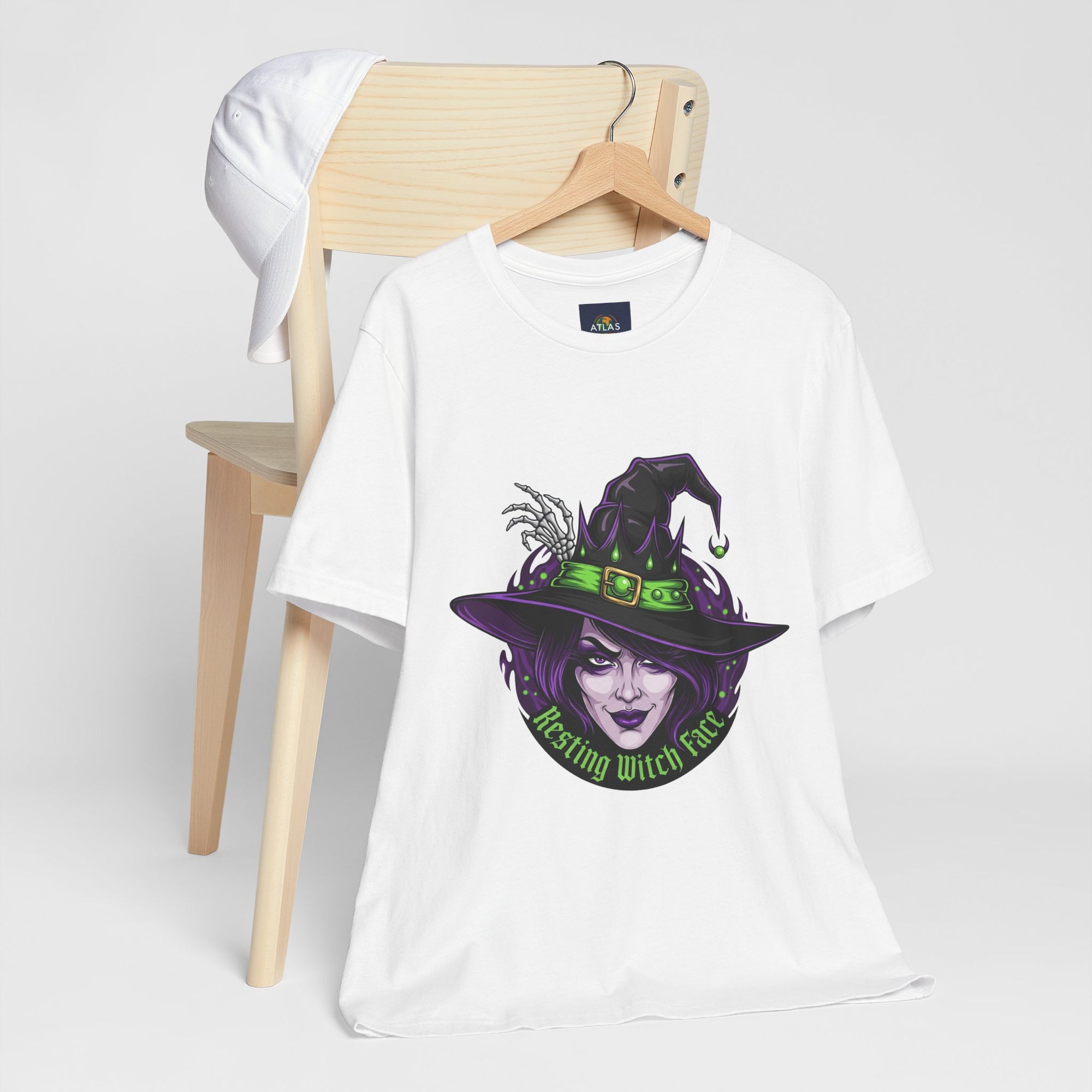 Resting Witch Face Halloween T-Shirt - Funny Witch Tee for Women & Men | Halloween Graphic Shirt - Atlas Briefly