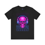 Neon Skull Synthwave Tee - Atlas Briefly