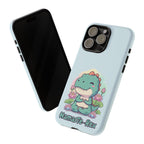 NamasTe-Rex Meditating Dinosaur Phone Case - Funny Yoga T-Rex Mobile Cover | Zen Tech Gift - Atlas Briefly