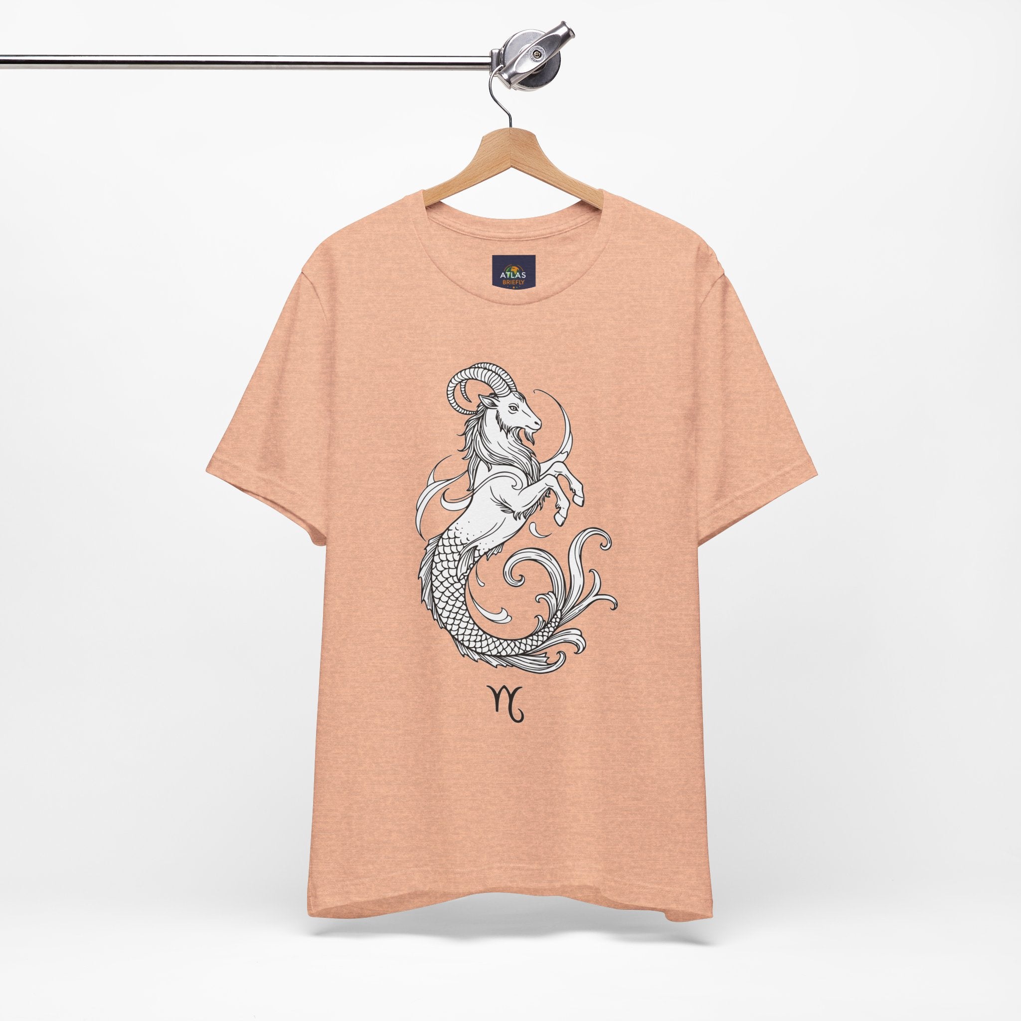 Capricorn Zodiac Tee - Unisex Minimalist Horoscope Shirt in Black and White