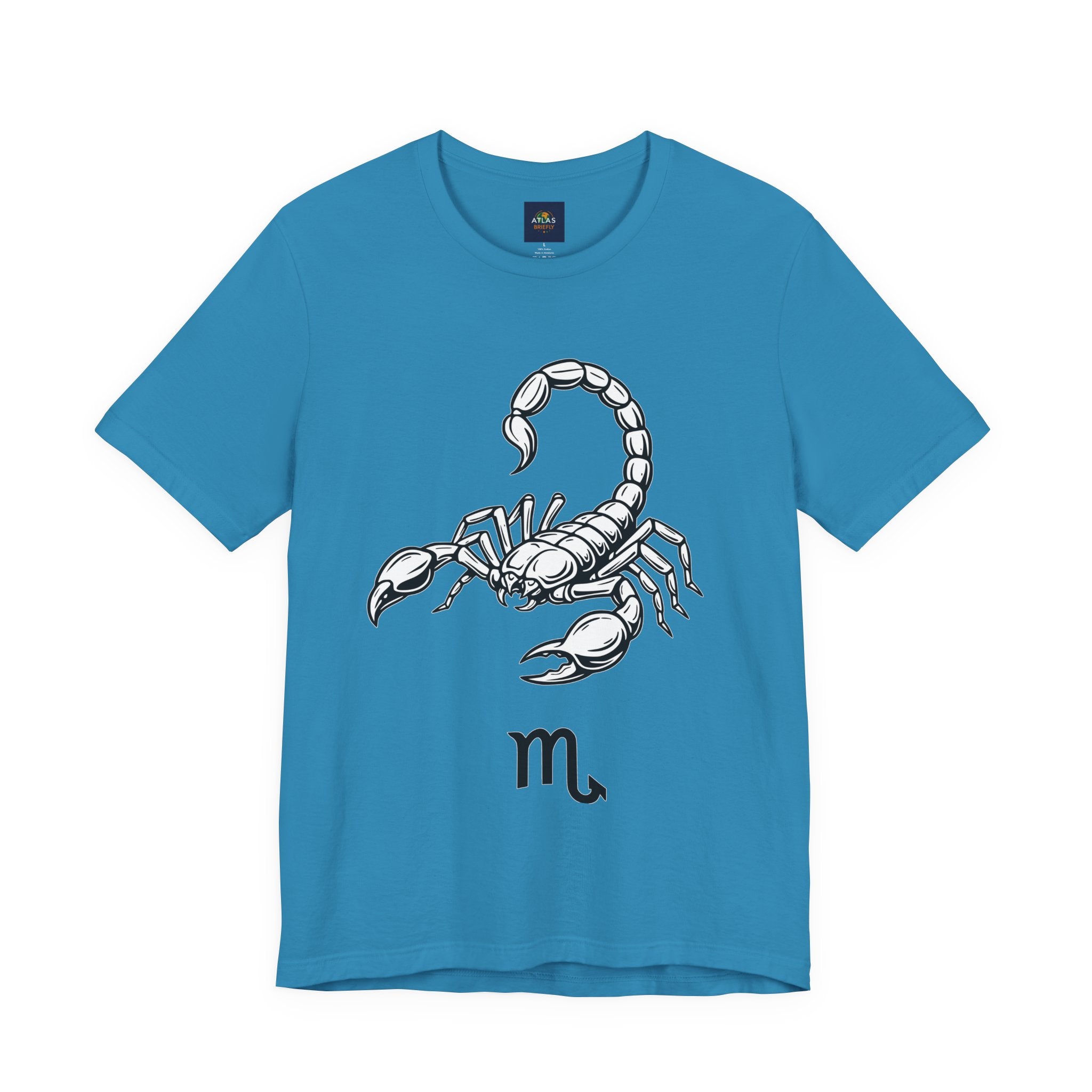 Scorpio Zodiac Tee - Unisex Minimalist Black and White Design