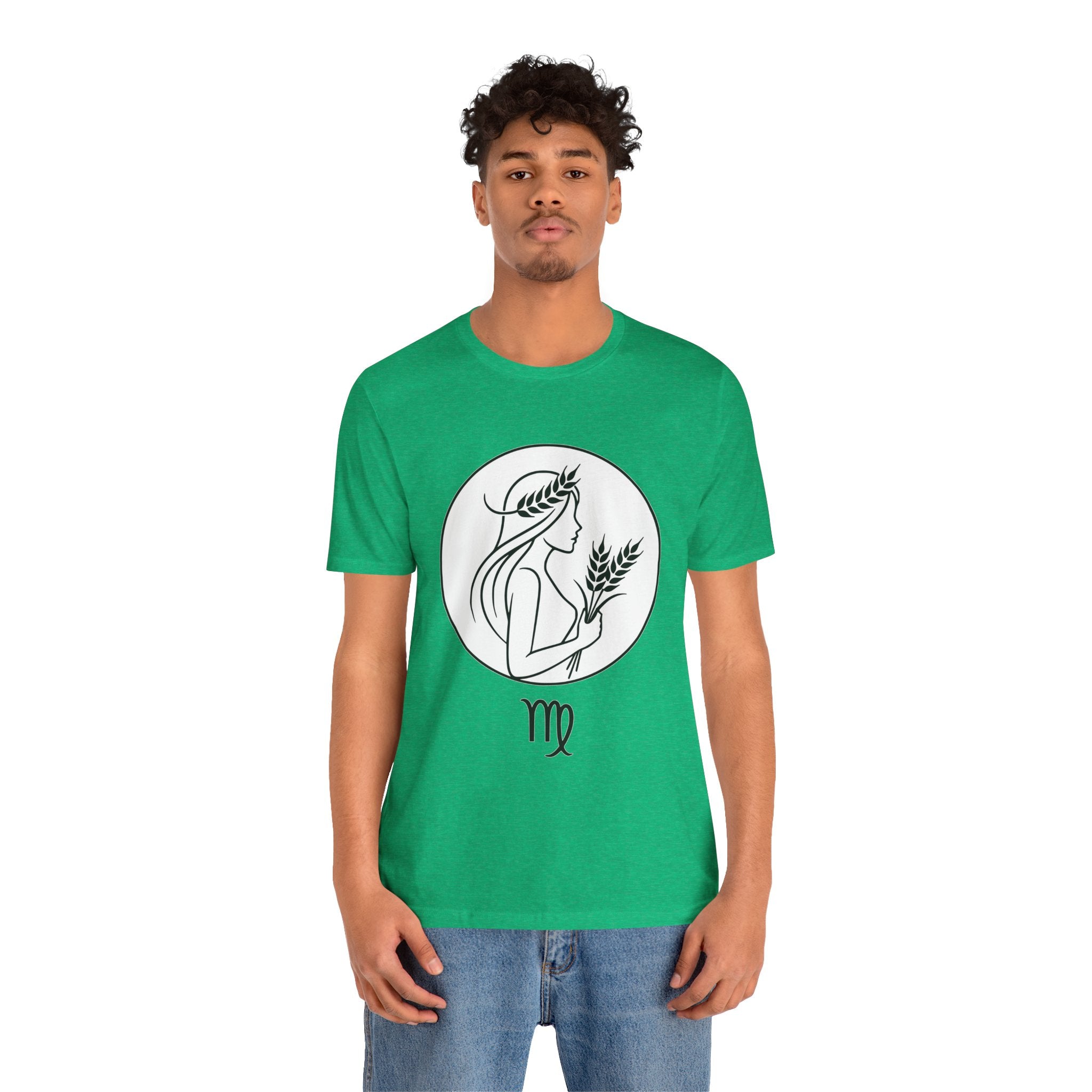 Virgo Zodiac Tee - Minimalist Black and White Unisex T-Shirt