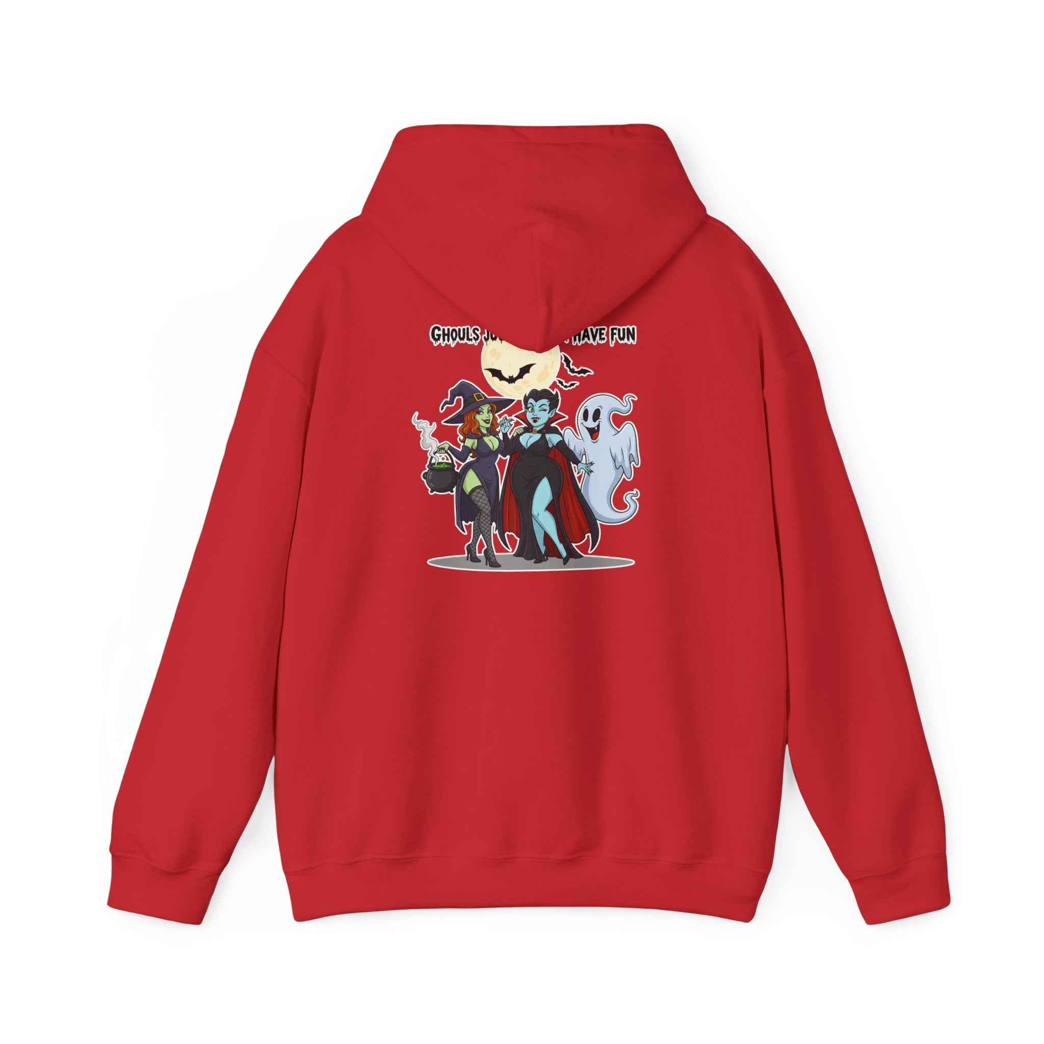 Ghouls Just Wanna Have Fun Hoodie - Spooky Witch Vampire Ghost Sweatshirt for Halloween - Atlas Briefly