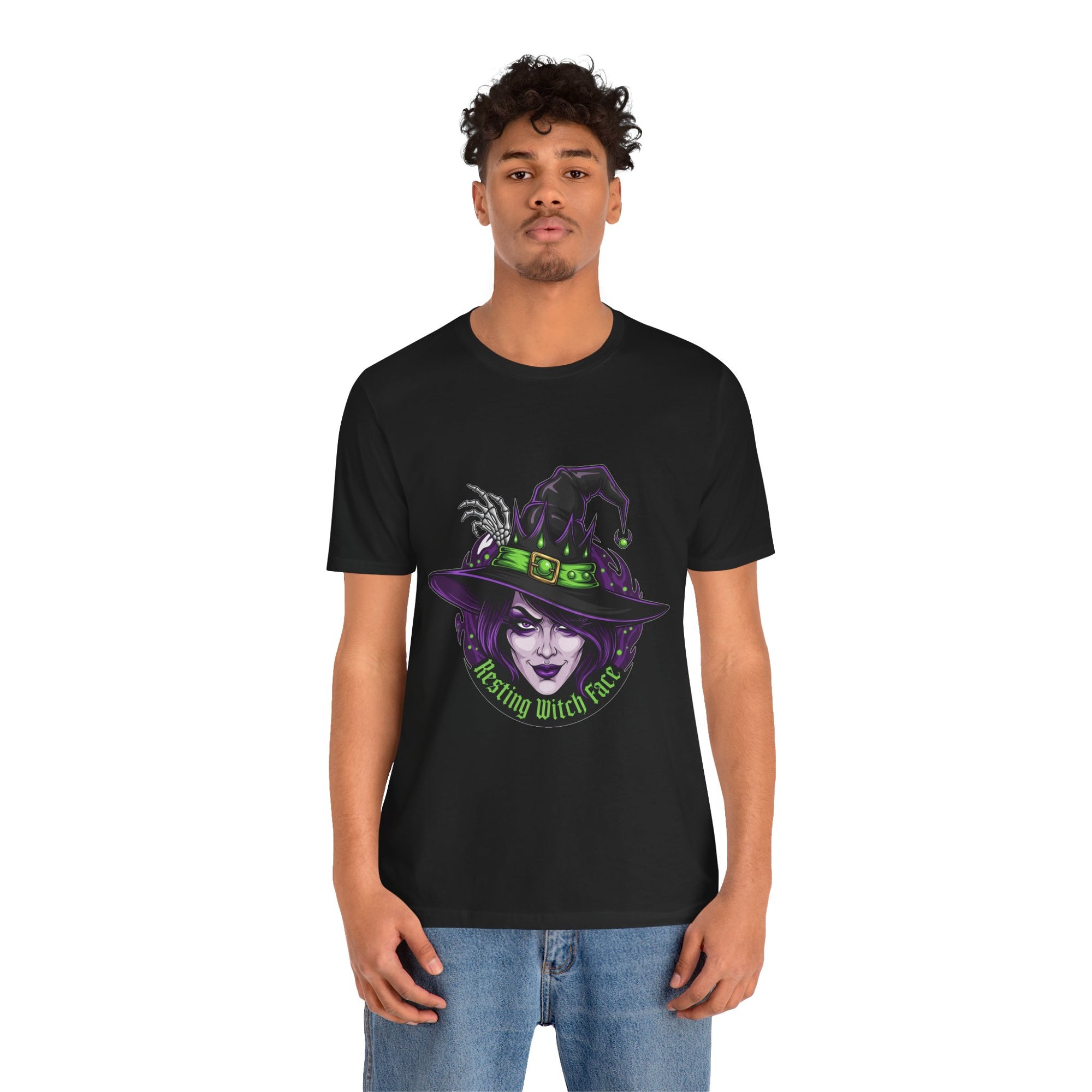 Resting Witch Face Halloween T-Shirt - Funny Witch Tee for Women & Men | Halloween Graphic Shirt - Atlas Briefly