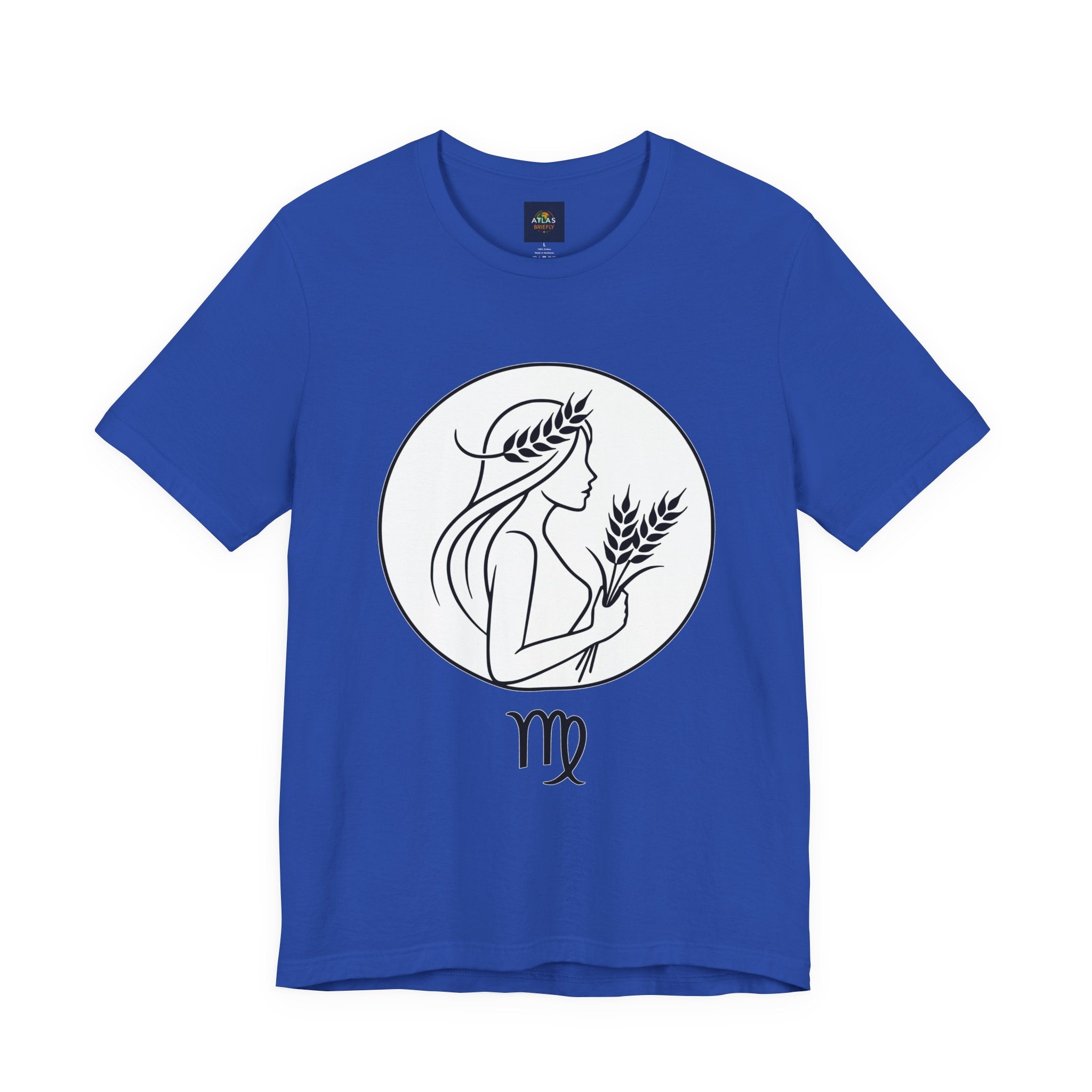 Virgo Zodiac Tee - Minimalist Black and White Unisex T-Shirt