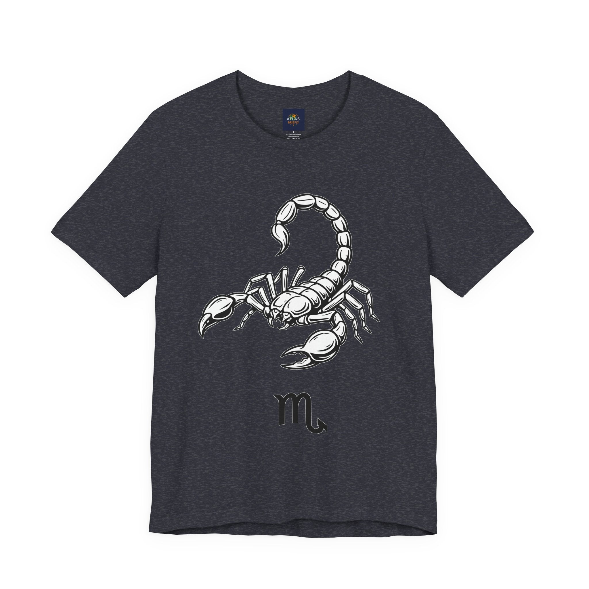 Scorpio Zodiac Tee - Unisex Minimalist Black and White Design