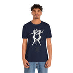 Gemini Zodiac Tee - Minimalistic Black and White Unisex Design