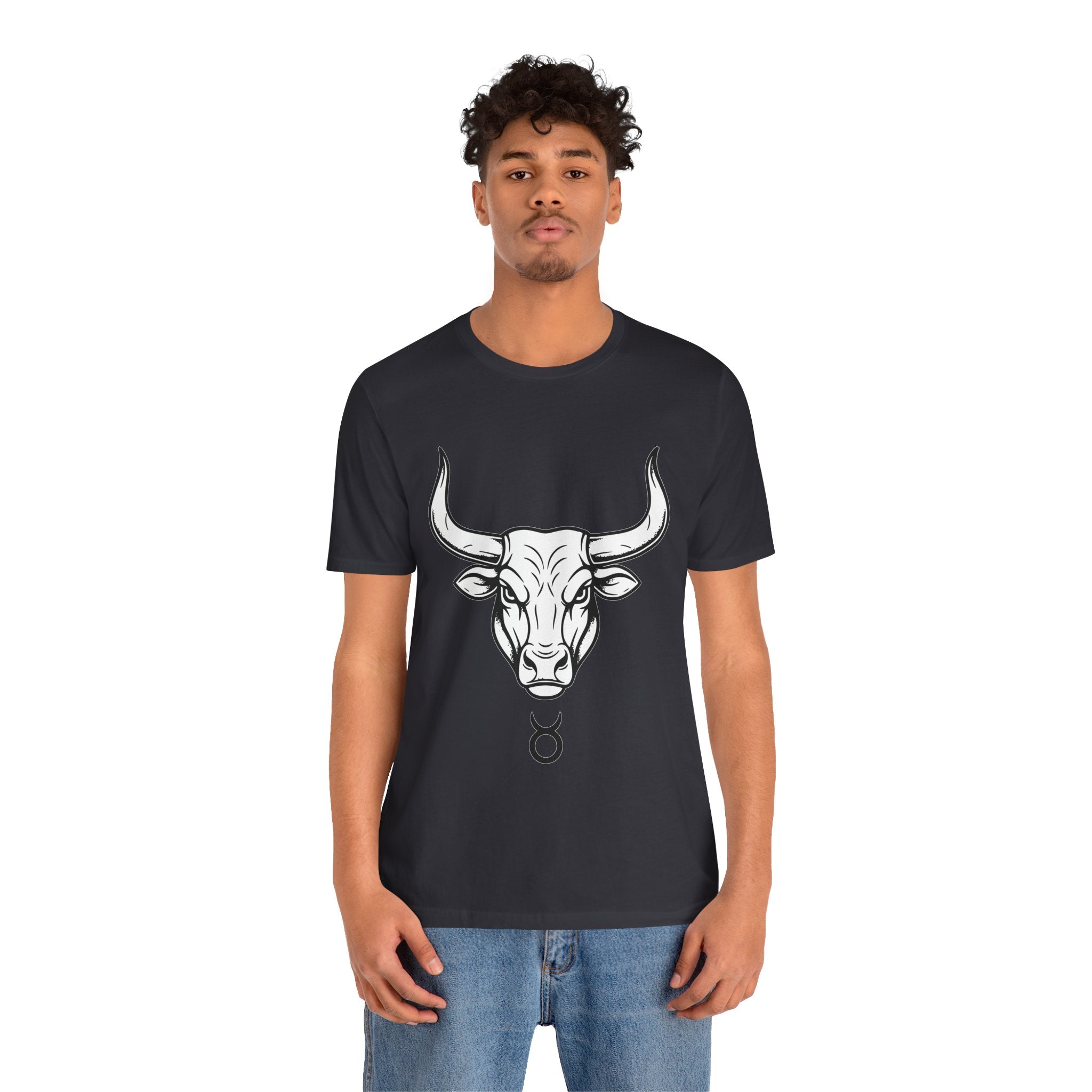 Taurus Zodiac T-Shirt - Minimalist Black and White Unisex T-Shirt