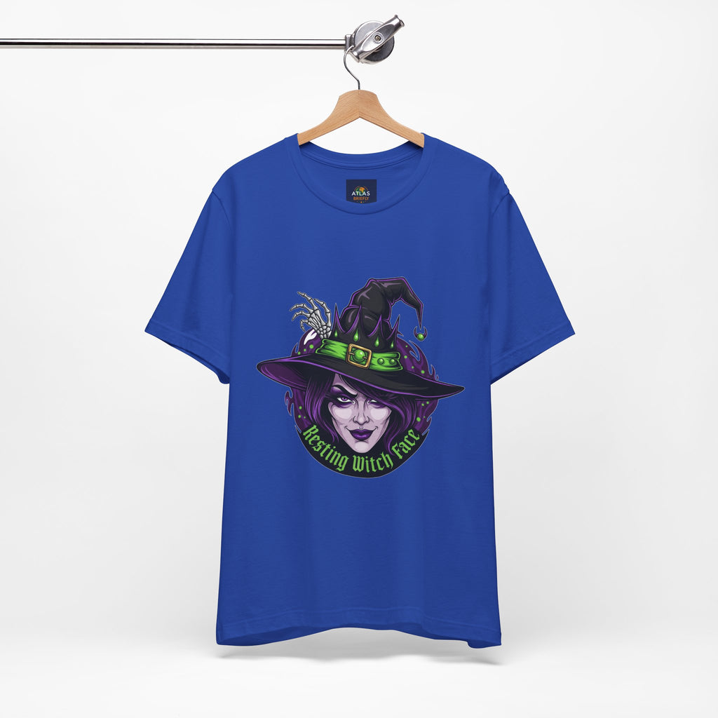 Resting Witch Face Halloween T-Shirt - Funny Witch Tee for Women & Men | Halloween Graphic Shirt - Atlas Briefly