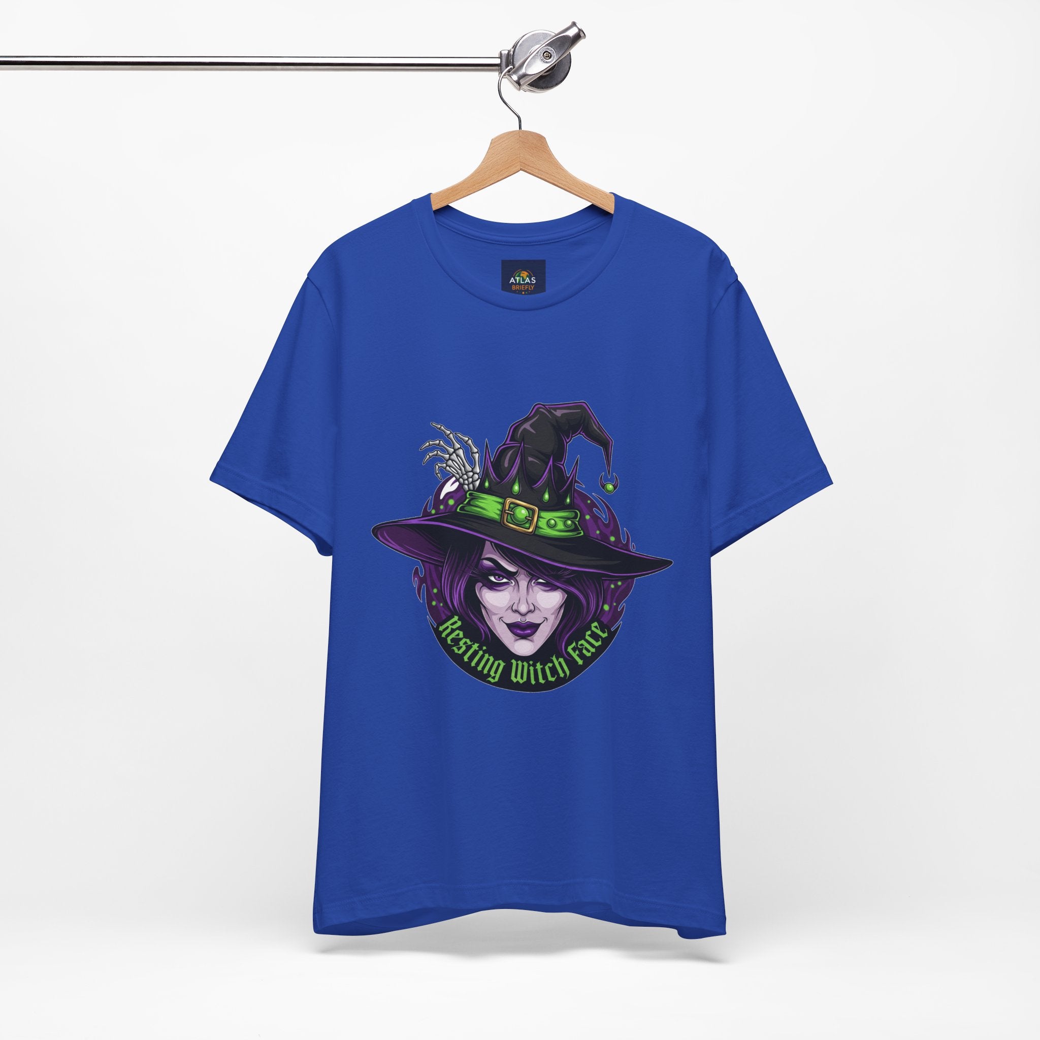 Resting Witch Face Halloween T-Shirt - Funny Witch Tee for Women & Men | Halloween Graphic Shirt - Atlas Briefly