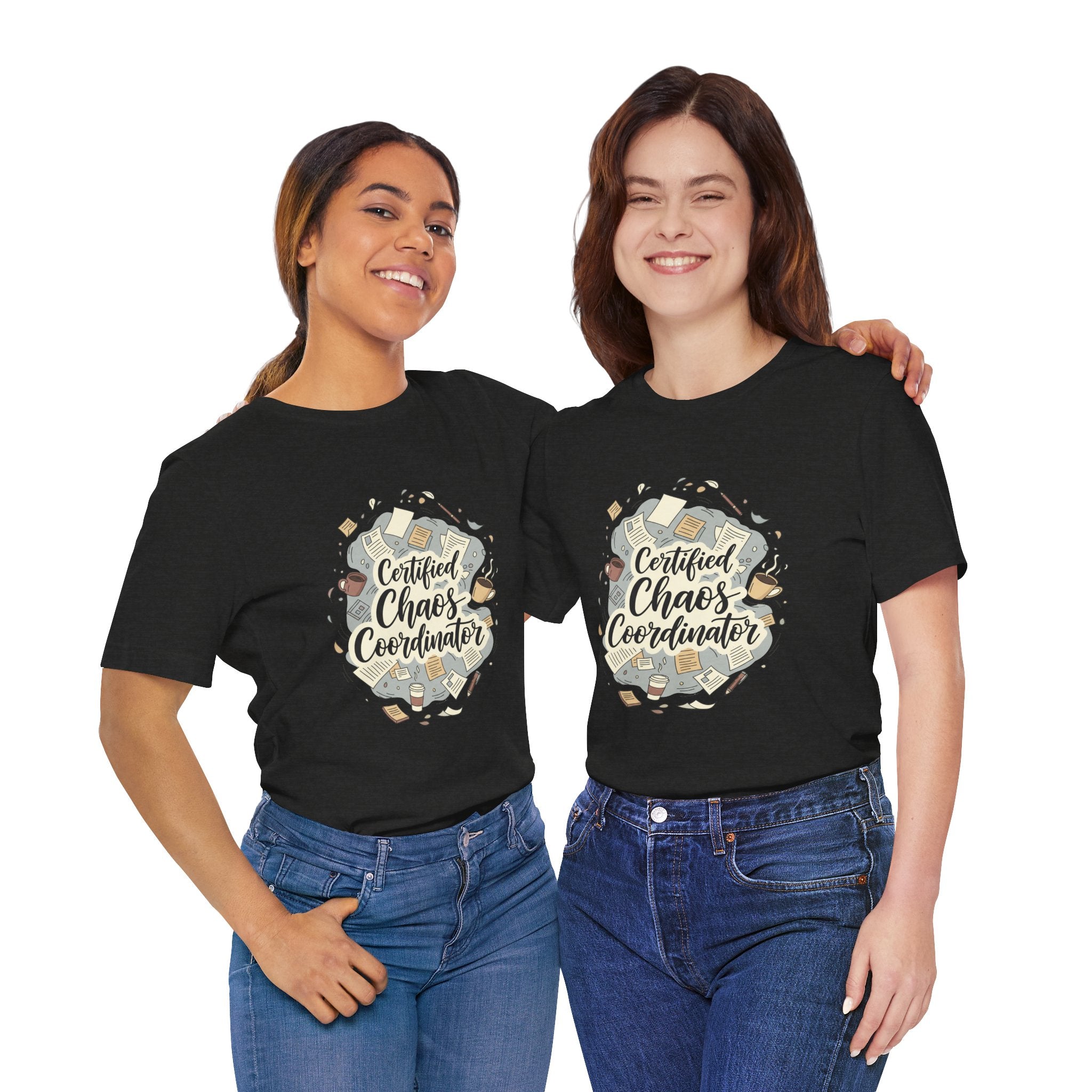 Certified Chaos Coordinator T-Shirt - Funny Mom Teacher Gift | Organized Chaos Tee - Atlas Briefly