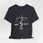 Libra Zodiac Tee - Stylish Unisex Minimalist Black and White Design