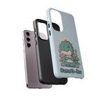 NamasTe-Rex Meditating Dinosaur Phone Case - Funny Yoga T-Rex Mobile Cover | Zen Tech Gift - Atlas Briefly