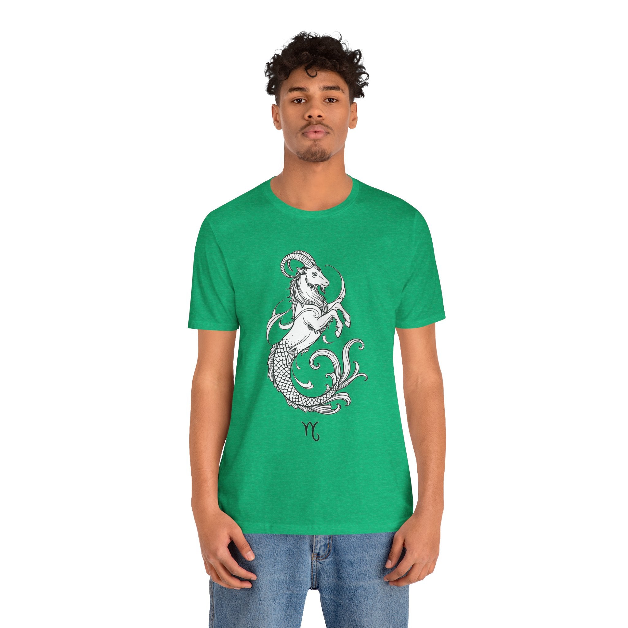 Capricorn Zodiac Tee - Unisex Minimalist Horoscope Shirt in Black and White