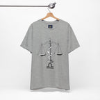 Libra Zodiac Tee - Stylish Unisex Minimalist Black and White Design