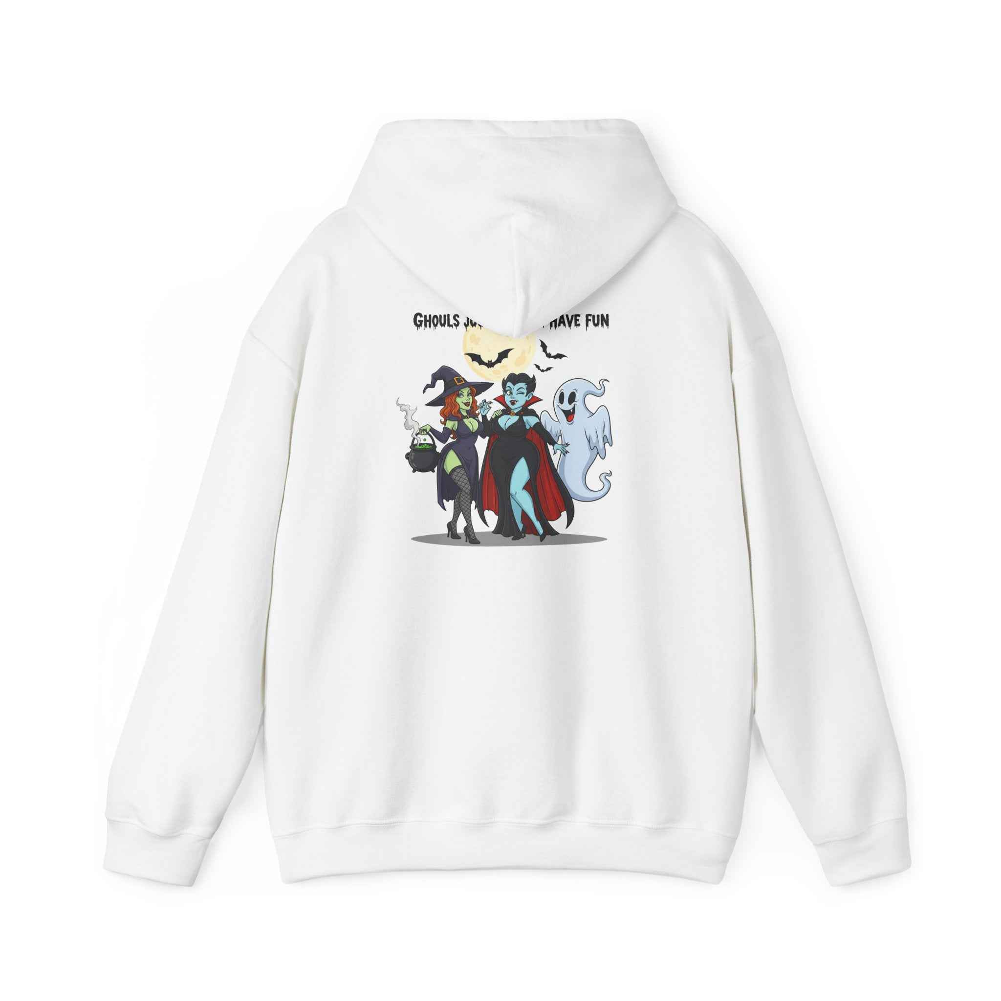Ghouls Just Wanna Have Fun Hoodie - Spooky Witch Vampire Ghost Sweatshirt for Halloween - Atlas Briefly