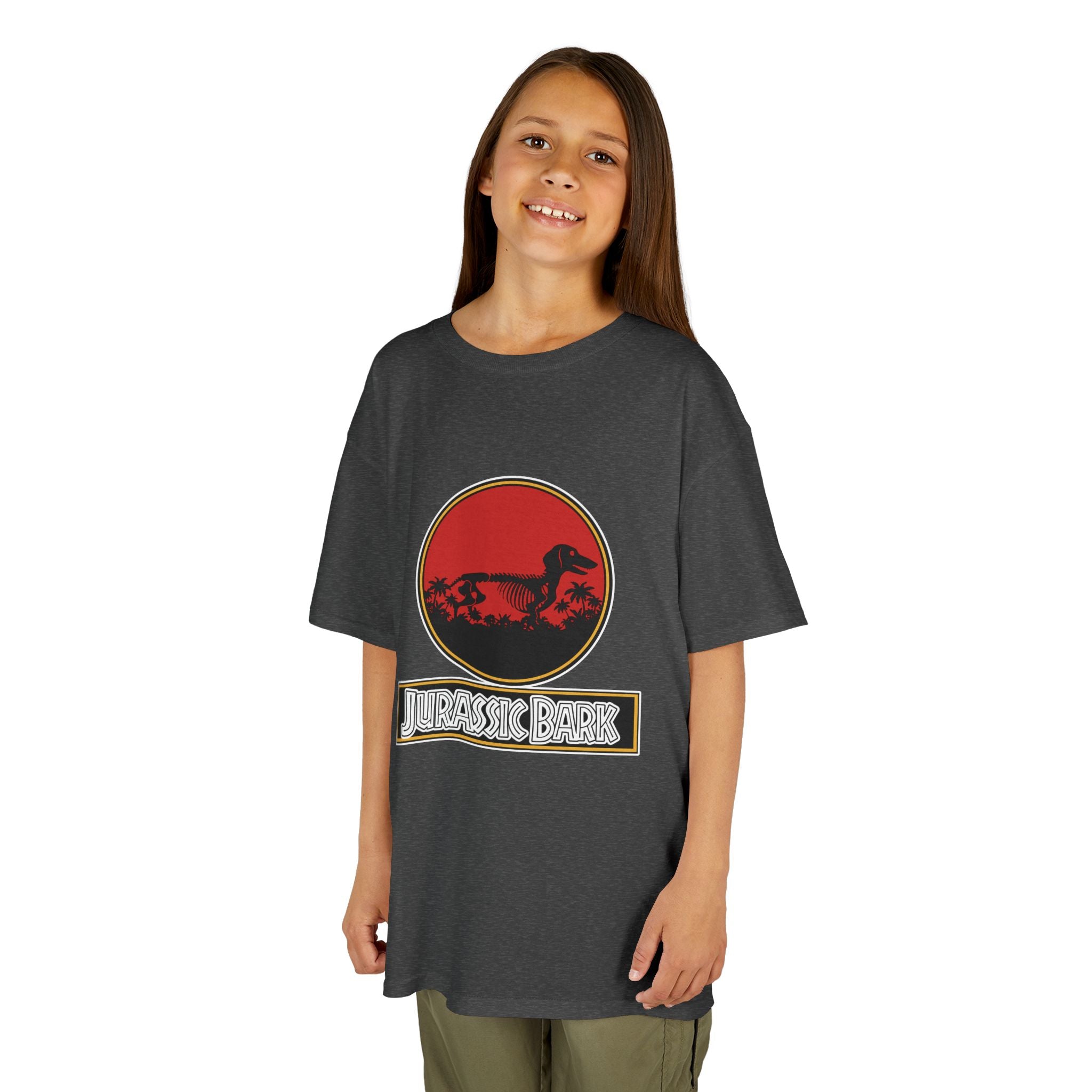 Kids Dachshund T-Shirt - Jurassic Bark Wiener Dog Tee