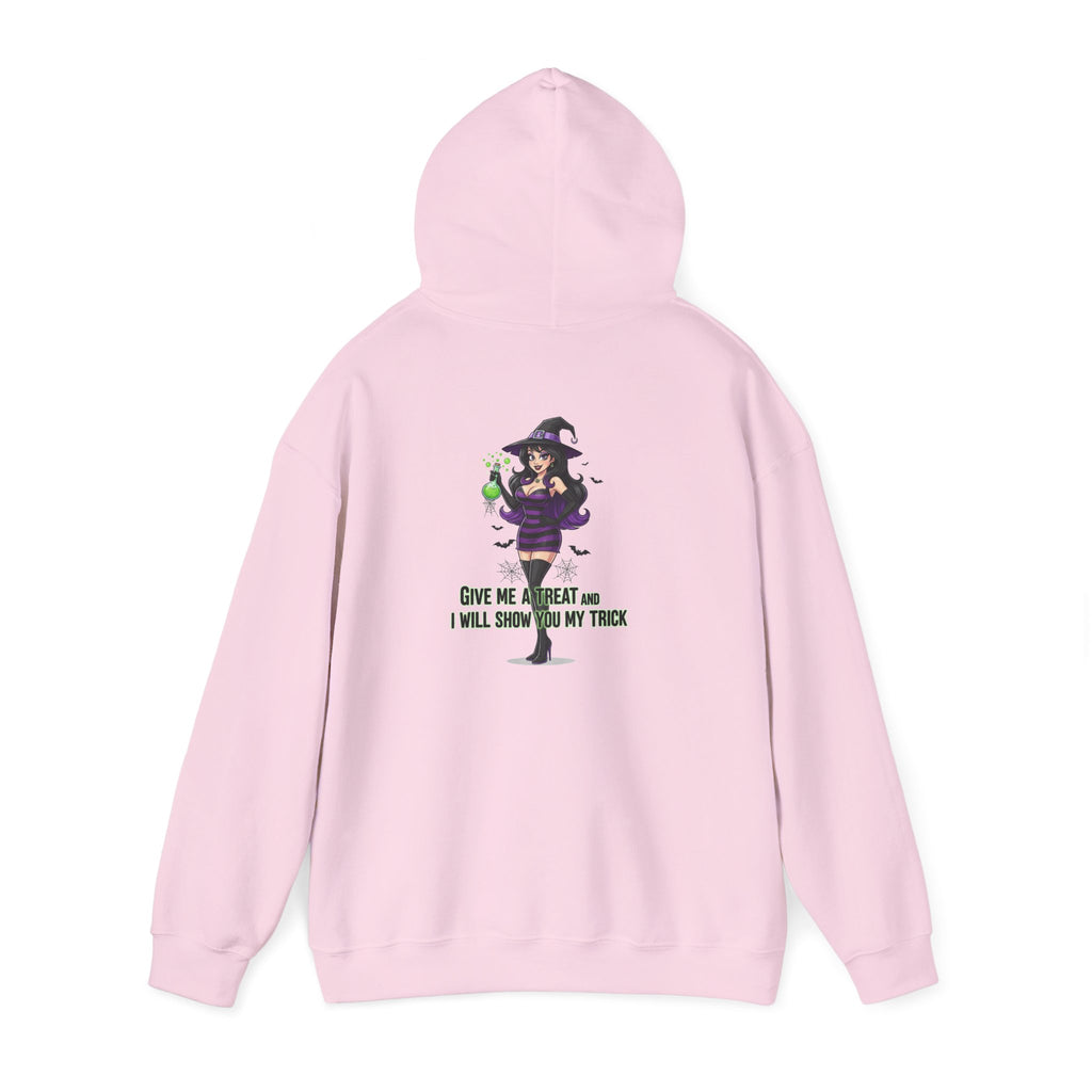 Sexy Witch Halloween Hoodie - Flirty Witch Costume Sweatshirt | Trick or Treat Halloween Apparel - Atlas Briefly